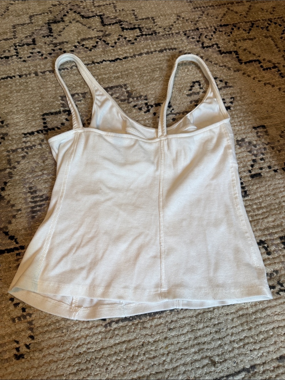Universal Thread White Ribbed Bust-Seam Cami - Picture 9 of 12